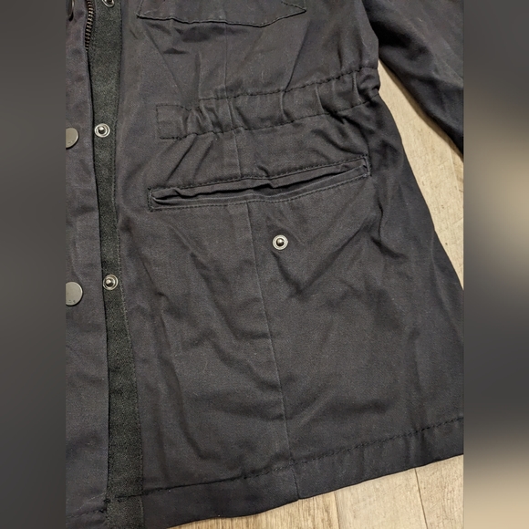a.n.a Dark Navy Blue Utility Jacket With Pockets - Picture 3 of 16